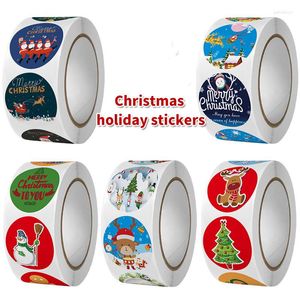 Christmas Decorations Factory Sale500pcs Stickers Candy Bag Decor Merry Decoration For Home 2022 Gifts Year 2023 Goods