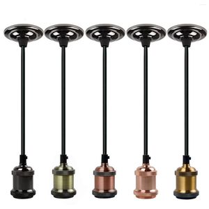 Lamp Holders Vintage Edison Base E27 Screw Ceiling Rose Light Pendant Holder Socket For Retro Incandescent Filament