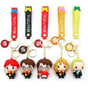 Wholesales Hot 3D Anime Cartoon Keychain Accessories For Boy Girl Gifts Ring Cute Pendants as Bad Decoration Key Holders Bad Bunny keychains