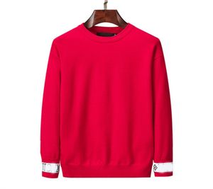 Tasarımcı Marka Erkek Sweaters% 100 Pamuklu Uzun Kollu Kazak Erkek Kadınlar için Klasik Çizgili Düz Sweatshirt Sonbahar Kış Sıcak Konforlu Jumpers M-3XL. Ll#12