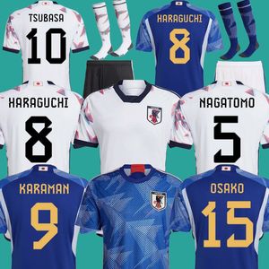 MINAMINO cup 2022 Japão Camisa de futebol NAGATOMO Capitão Tsubasa mundo Camisa ATOM 2023 camisa de futebol uniforme HARAGUCHI KUBO SHIBASAKI ITO 20464 YOSHIDA KAMADA