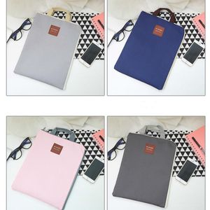 Briefcases Canvas Documents Bag A4 File Folder With Dual Buckles Filing Waterproof Paper Organizer Office School Stationery Supplies