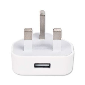 UK Plug Plug 3 pinos Mains Adapt Chargers 5V 1A Soquete USB Travel Home Charger para tablets para telefones celulares
