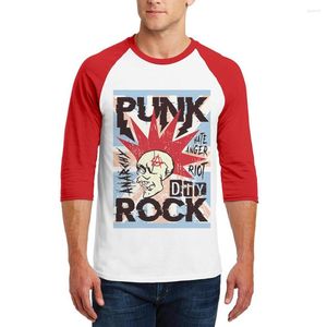 Men s T Shirts Men Shirt High Quality Skull Print Punk Rock Cotton O Neck Raglan Sleeve T Shirts Hipster Tee Cool Mens Clothing