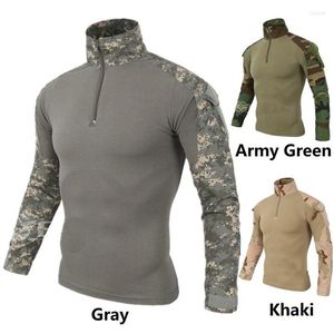 Men's Hoodies ZOGAA 2022 Men&#39;s Sweater High-Neck Spring And Autumn Outdoor Sportswear Long-Sleeved Camouflage Easy-Drying T-Shirt