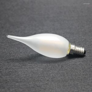 Lâmpada de filamento de LED regulável E12 AC220V 4W Bulb 400lm Luzes de luz de economia de energia branca quentes de energia