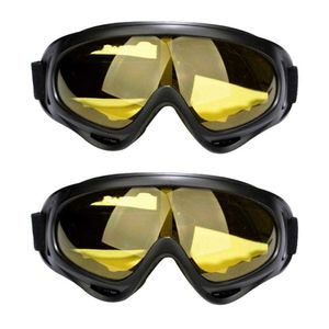 Skidglasögon 2st Cycling Solglasögon Vinter utomhus snowboard Motorcyc vindtäta glasögon Goggs glasögonutrustning L221022