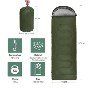 Sleeping Bags Pacoone Camping Sleeping Bag Lightweight 4 Season Warm Cold Envelope Backpacking Sleeping Bag for Outdoor Traveling Hiking T221022