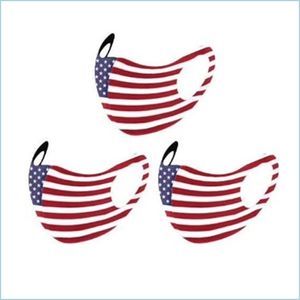 Designer Masks America Flags nacionais Respirador Máscaras de face máscaras reutilizáveis ​​tiras de ventilação Mascarilla lavable personalizável fashio dh0yk