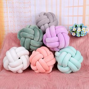 Pillow 20cm/28cm Ball Two Knot European Handmade Knitting Home Sofa Bed Decor Dolls Toys For Kids