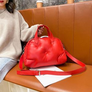 Evening Bags Female Space Pad Cotton Handbags Luxury Women Messenger Corssbody Bag Feather Down Shoulder Satchels