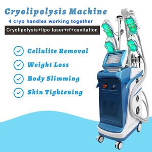 5 Cryo HANDLAR CRYOLIPOLYS FAT FRESING SLAMN MULTIFUNCTIONAL Beauty Machine Cellulite Borttagning Icke-invasivt vertikalt instrument