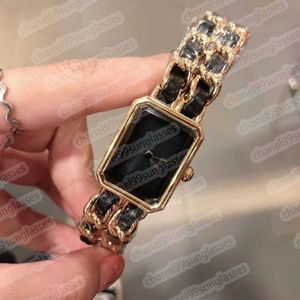 Mode av C Family Quartz Women's Watches Double Leather Double Chain Link1