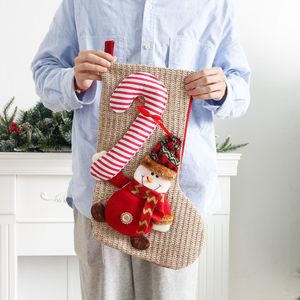 크리스마스 스타킹 니트 양모 대형 양말 벽난로 나무 매달려 Xmas 장식 사탕 선물 가방 RRE15306