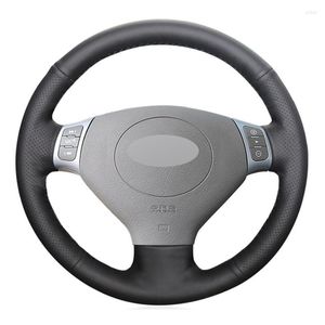 Steering Wheel Covers Black PU Faux Leather Hand Sewing Car Cover For Chery Tiggo 2007-2010 QQ3 2006-2012 A1 2011