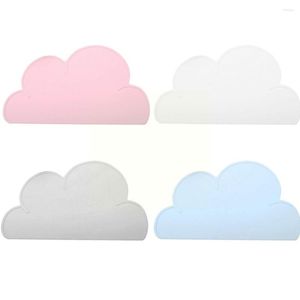 Table Mats Cloud Shape Placemat Kids Plate Mat Food Grade Silicone Pad Gadget Insulation Kitchen Clean Easy Waterproof Heat Non- W2D8