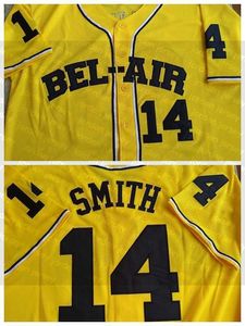 New College Baseball nosi niestandardowy Książę Will Smith Carlton Banks Bel-Air Academy Baseball Jersey Stitch szyte dowolną nazwę i numer