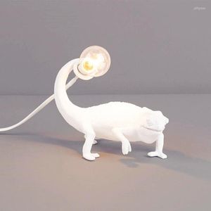 Table Lamps Modern Nordic Simple Creativity Lizard LED Energy Saving Lamp Resin Desk For Living Room Study Bedroom Foyer