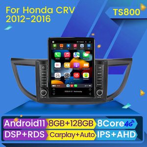Android 11 Player 2din Car DVD Radio dla Honda CR-V 4 CRV RM RM RE 2012-2016 TESLA WIDEO Multimedia Video GPS CARPLAY SEAD