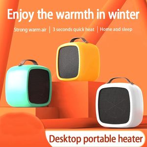 Aquecedor portátil de pátio portátil em casa Small Space Mini aquecedor seguro Seguro Aquecedores elétricos de desktop de calor de escritório para uso interno