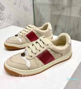 Boots Men Womener Screener Webbing Sneakers Designer Stripe Shoes Fashion Leather Leather Lace-Up Tennis Tennis Fabric Low High Canvas 2022