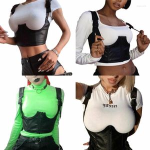 B￤lten 2022 Sexiga kvinnor Brace Support Belt Vest Back Chest Placure Corrector Justerbar axel