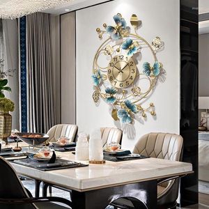 Orologi da parete Orologio da soggiorno di grandi dimensioni Design moderno Lusso Vintage Insolito Elegante Horloge Murale Home Decor