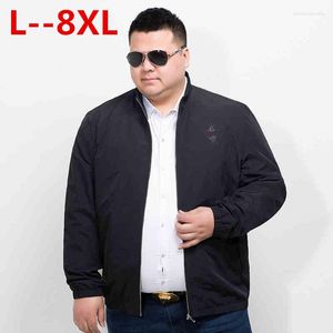 Mäns jackor 10xl 8xl 6xl 5xl Mens quiltade reflekterande och rockar tunn bomull vadderad pilot casual mode höst för hane