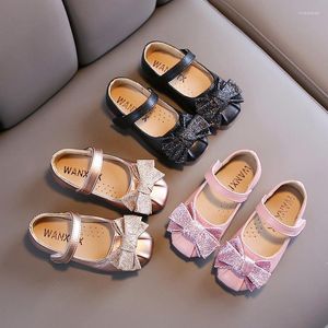 Flache Schuhe Prinzessin Damen Mädchen Leder Kinder Weiche Sohle Mode Schleife Flacher Mund Single School Dance