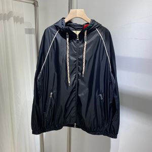 Neue schwarze Herrenjacke aus hochwertigem, umweltfreundlichem Nylongewebe, Top-Designerjacke in US-Größe