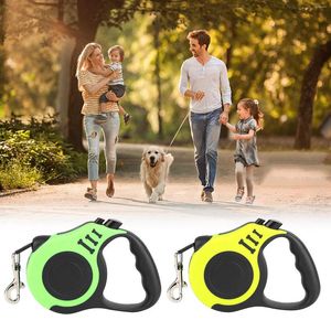 Dog Collars 3/5M Leash Durable Automatic Retractable Walking Running Leads Cat Leashes With Anti-slip Handle Dogs Pet Products