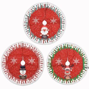 78cm Round Christmas Tree Skirts Flannel Mat Carpet Decorative Pad for Festival Xmas decoration JNB16585