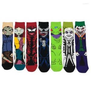 Men's Socks Cartoon Funny Comfortable Breathable Men'S And Women'S Hip Hop Personality Horror Movie Skateboard