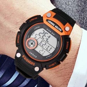 Armbanduhren 2022 Reloj Hombre SHHORS LED Digitaluhren Männer Wasserdichte Harzband Elektronische Uhr Mode Sport Big