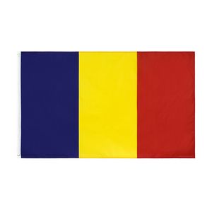 Rumänien Rou Country Blue Yellow Flagge mit Polyester Stoff für Innenpreis -Pride -Parade / Festival / Heimdekoration Banner