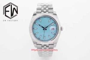 8 Style EW Factory Mens Watch 41mm 126334 126333 Wimbledon Luminova Watches 72 Hours Power Reserve Cal.3235 Rörelse Mekanisk automatisk herrelevturskort