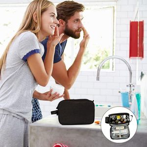 Sacos de armazenamento Bolsa de higiene pessoal masculina DOPP preto DOPP KIT DE VIAGEM CABELA DE DENTELURAS ELÉTRICAS CABELA ABILHADA DE TAMANHO COMPLETO