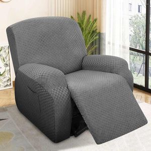 Chair Covers 4Pcs Stretch Elastic Recliner Thicken Sofa Cover Non-slip Removable Washable Electric Armchair Slipcover