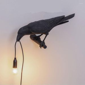 Bordslampor modern lampa lycklig f￥gel led v￤gg skrivbord vardagsrum sovrum sovrum raven heminredning fixturer