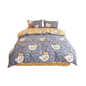 Bedding three-piece set of comfortable soft durable simple 100% cotton machine washable