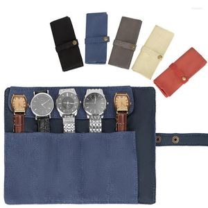 Titta p￥ l￥dor Travel Roll Case Hand Washable Wristwatch Cover Bag Organizer Tillbeh￶r f￶r smycken Display
