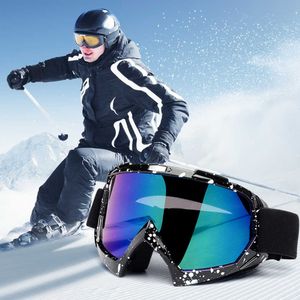 Kayak Goggles Goggs UV400 Toz geçirmez büyük maske gözlükleri karlar kadın kadınlar snowboard motokros atv kir bisiklet yarışları l221022