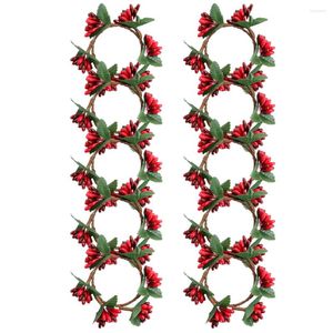 Декоративные цветы кольца декор дверь рождественский орнамент маленькие виллы украшения ягоды висящие венки