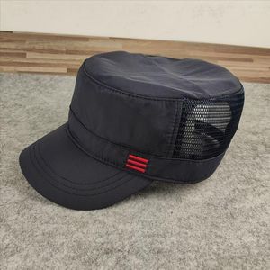 Caps de bola Man Big Head Sun Hats Male Male Mesh Mesh Plat Exército Cap Ativado Homens Plus Size Size Militar Baseball 55-60cm 61-66cm