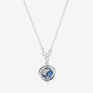 Chains Comfortable To Wear High Grade Zircon China Exclusive Spinning Globe Necklace Women Original Gift For Girl Friend