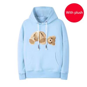 New sale fashion designer hoodie Broken Bear sweatshirt Teddy Bear Trendy Terry Explosion Sweater style Men and Women Size S-XL