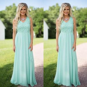 Compare with similar Items Sage Green Mint Bridesmaid Dresses Spring V Neck A Line Floor Length Pretty Lace and Chiffon Elegant Maid of Honor Dresses Pictures
