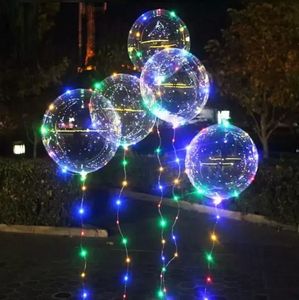 20 Zoll leuchtende Luftballons mit Lichterkette Luminou Partydekoration LED Bobo Ballon für Hochzeit Festival RRB16573