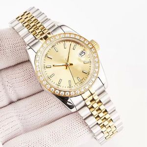 Woman Designer Watch Automatic Diamond Rellojes de Lujo Relógios 904L Imitação de aço inoxidável Montre Luxe 36 41mm Resistente à água 321T