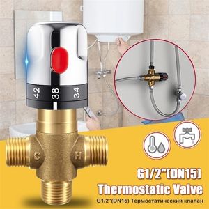 Bathroom Shower Heads Faucet Brass Thermostatic Mixer Static Pipe Thermostat Faucets Water Temperature Control Bidet 1PC 221021
